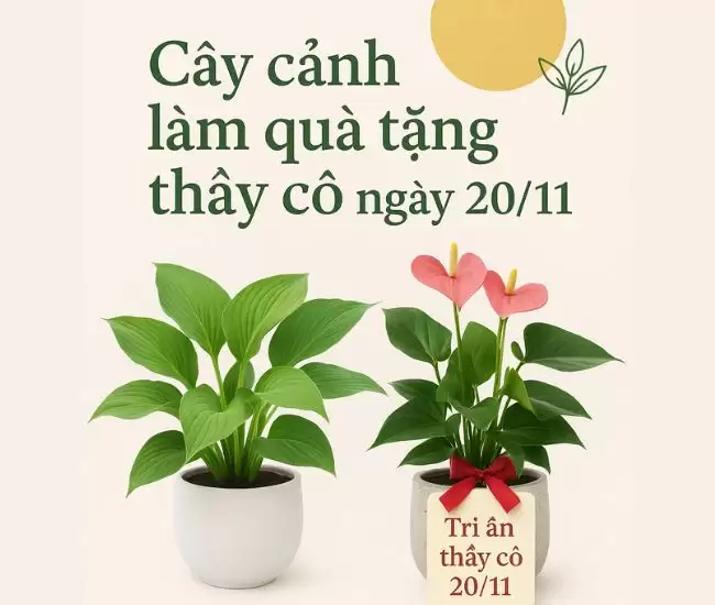 Cây cảnh tặng thầy cô ngày 20/11